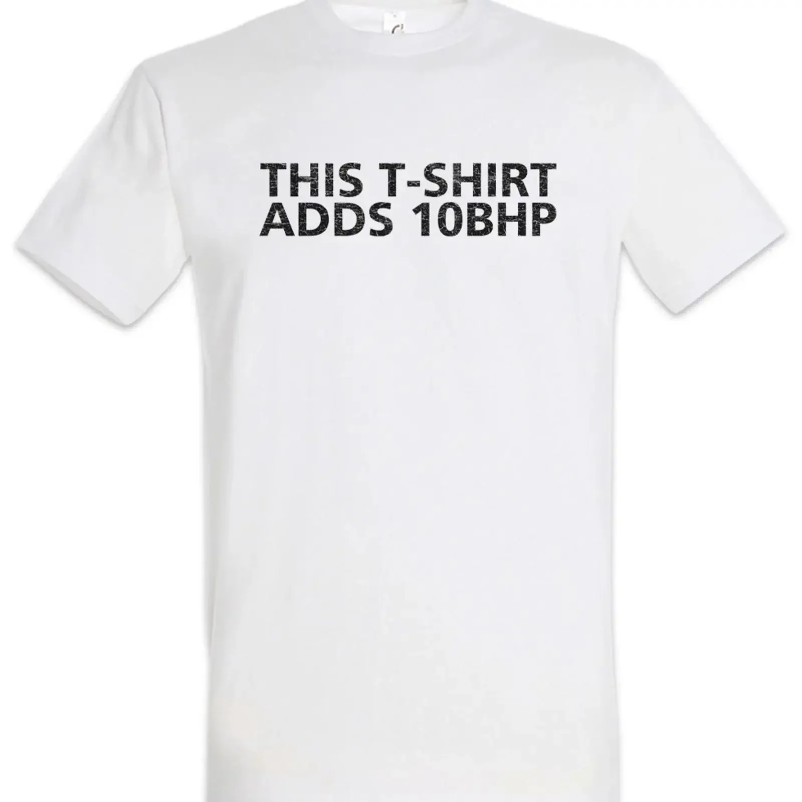 This Adds 10 BHP I T Shirt Race Racing car Driver Racer Petrol Head Fun Love vintage Washed designer clothes Versatile fashion