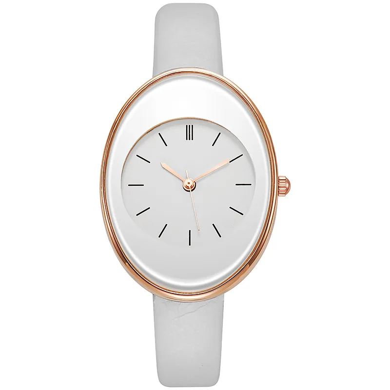 

smvp Minimalist Oval Women Watches Simple Elegant Ladies Wrist Watch Quartz Leather Female Fashion Clock reloj mujer relogio