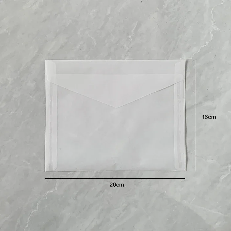 Enveloppes Translucides pour InPorter de Mariage, Coupe Européenne, Papier Acide Furique, Fournitures d'Affaires, Prend en Charge le Stockage Tbox, 50 Pièces/Lot