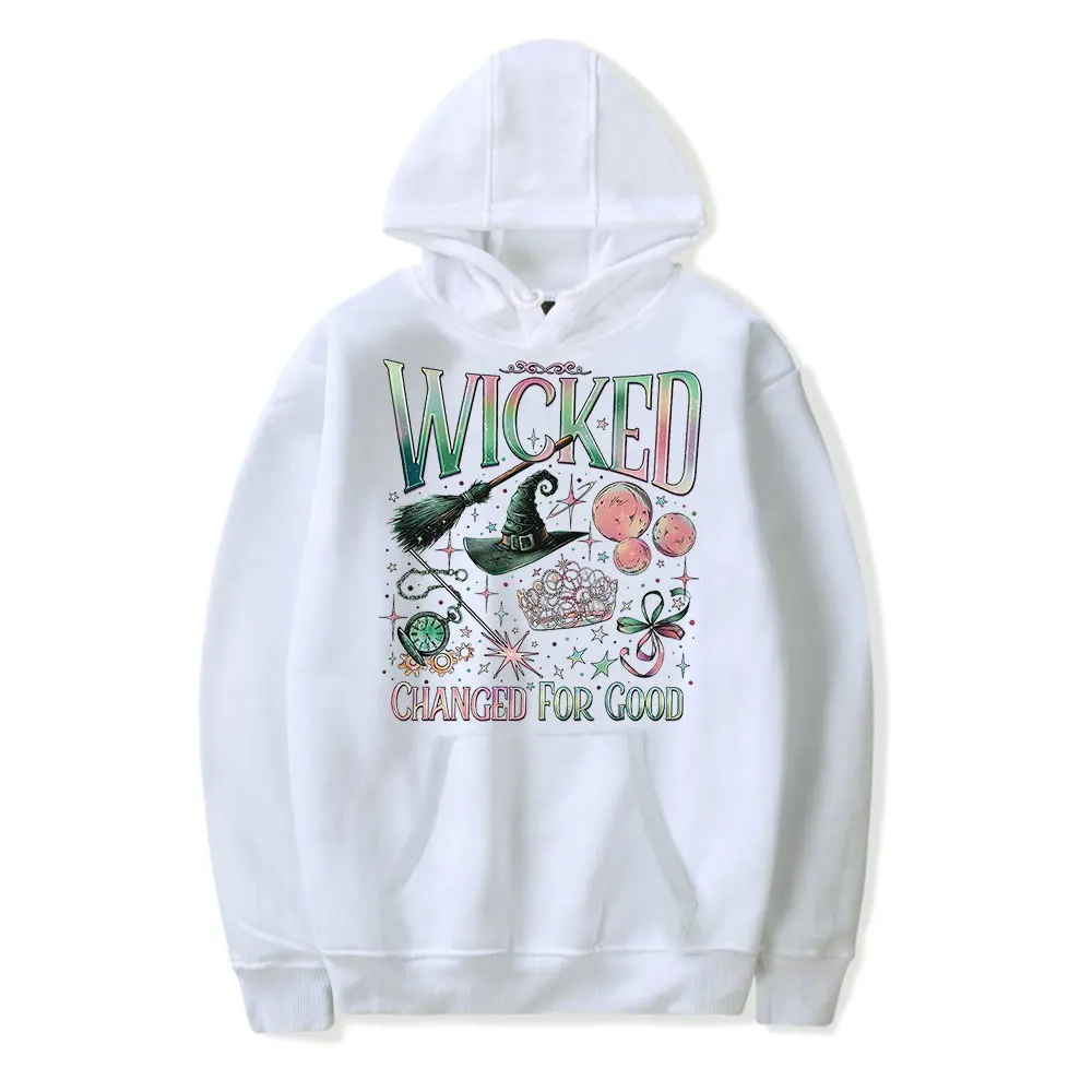 Wicked Changed For Good Vintage 90s Hoodie Men and Women Hip-hop Sports Harajuku Pullover Sweatshirt Spring Sweatshirt