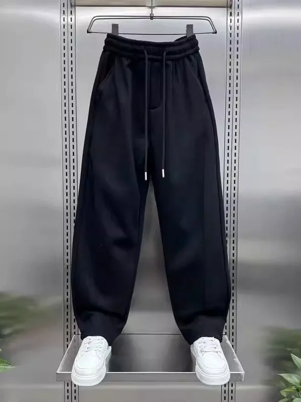 

Мужские повседневные брюки больших размеров в американском уличном стиле, прямые, модные, брендовые, в стиле Harlan, с широкими штанинами