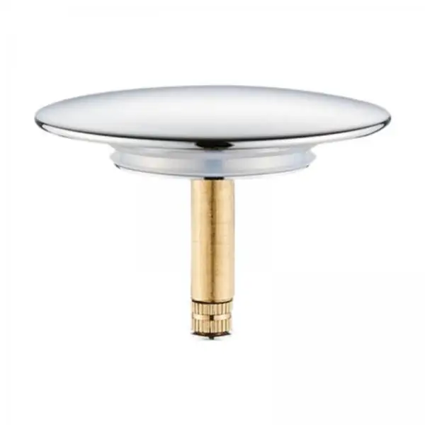 Silver Sink Drain Plug Component Rotating Button Stopper for Kitchen Bathroom Washbasin Tub