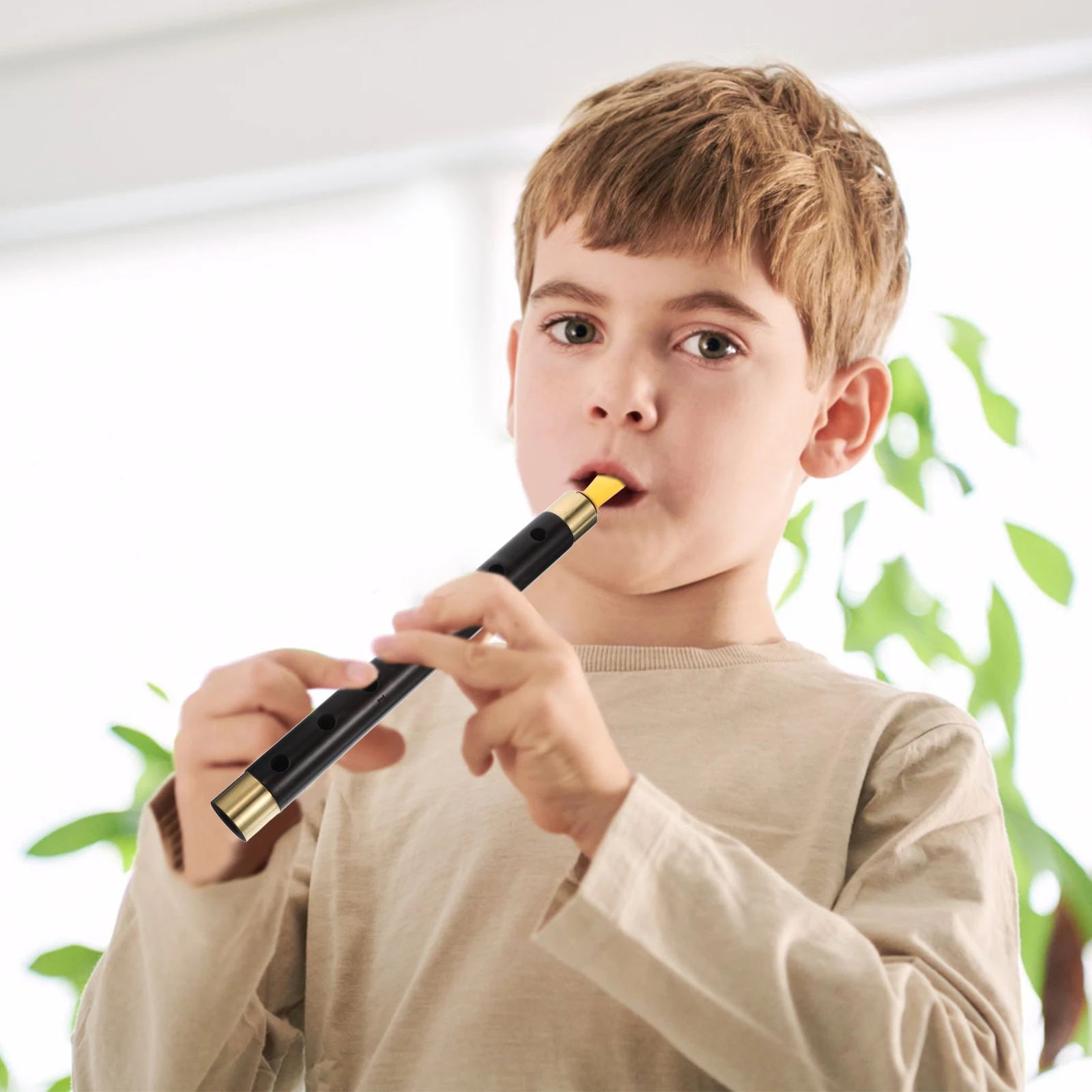 

Ebony Flute Handmade Wind Instrument Professional Performance Beginner Traditional Vintage Wooden Recorder