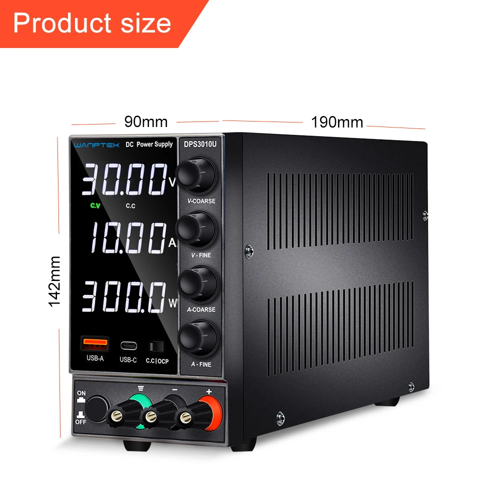 DC power supply adjustable 4 digit lab Bench power source 30V 10A 60V 5A AC switching Stabilized power supply Wanptek DPS3010U