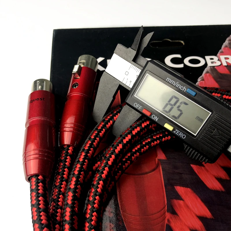 Audiophile King Cobra PSC 2 RCA to 2 XLR Cable  With Box