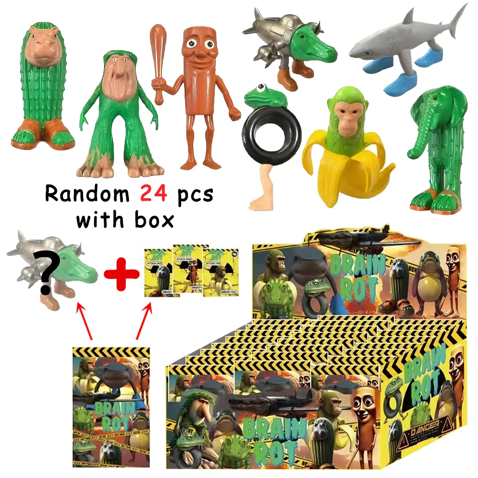 

Tung Tung Tung Sahur Фигурка Игрушка Trallelo Tralala Игрушка Trallelo Tralala Статуя акулы Lirili Larila TungTung Sahur Слепая коробка