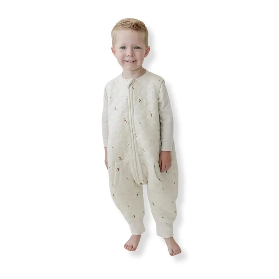 

Dreamsuit Toddler Sleep Sack with Feet Walker Sleep Bag with Legs, Rayon made from Bamboo, All Season 1.2 TOG, 2Way Zipper, 12m2