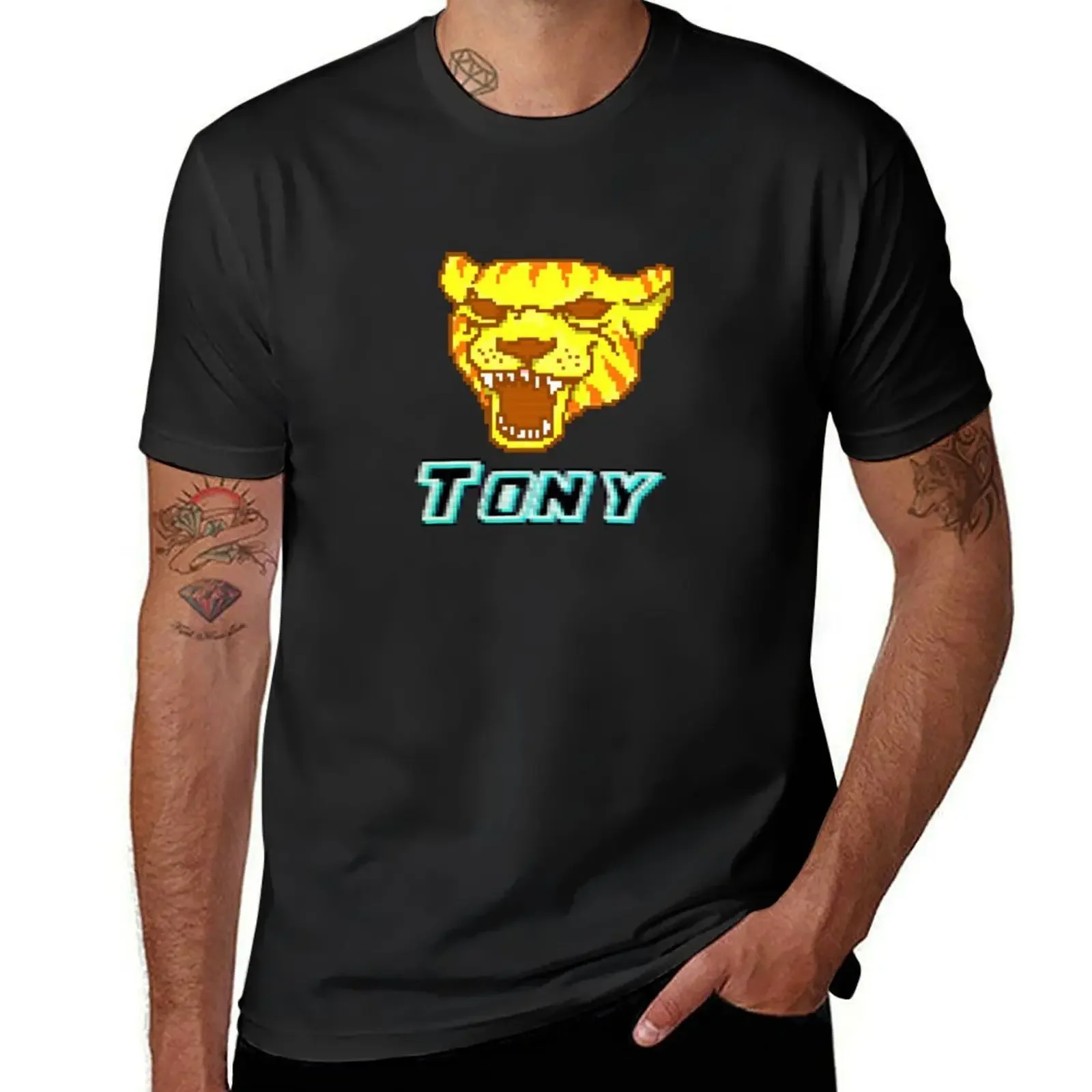 ¡Hotline Miami-Tony! Camiseta estampada de algodón para hombre, ropa de calle, barata