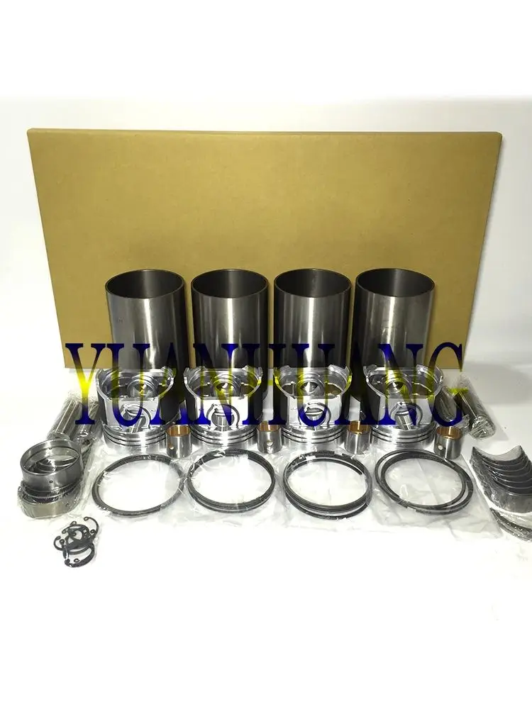 

4D31 Engine Overhaul Rebuild Kit with Full Gasket Kit Cylinder Liner Main Bearing Piston for Mitsubishi Connecting Rod Bearing