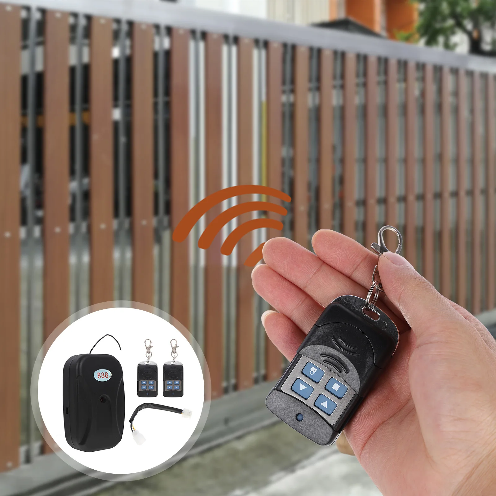 

1Set Garage Door Opener Controller Remote Four Button Design Durable Practical Garage Gate Transmitter Replacement