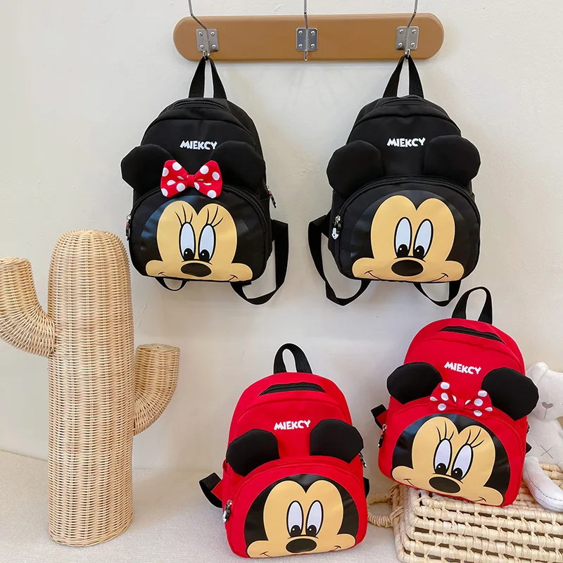Cute Men's and Women's Backpacks with Cartoon Ears Design Fashionable Student Schoolbags Lightweight Outdoor Travel Backpacks
