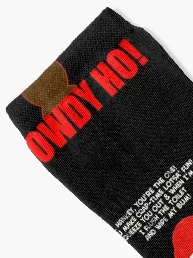 Two Mr Howdy Ho Socks christmas gift Stockings man christmass gift hip hop Men Socks Luxury Brand Women's