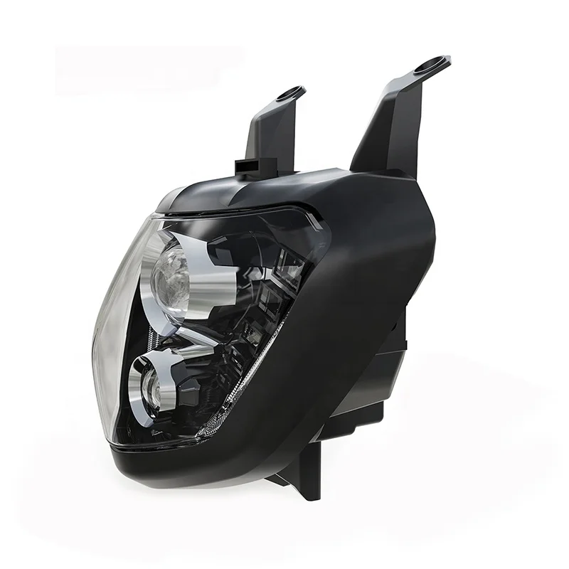 IP67 Waterproof E-Mark LED Headlight for MT 07 FZ 07 Daytime Running Light Ring DRL Hi/Lo Motorcycle Lighting Systems