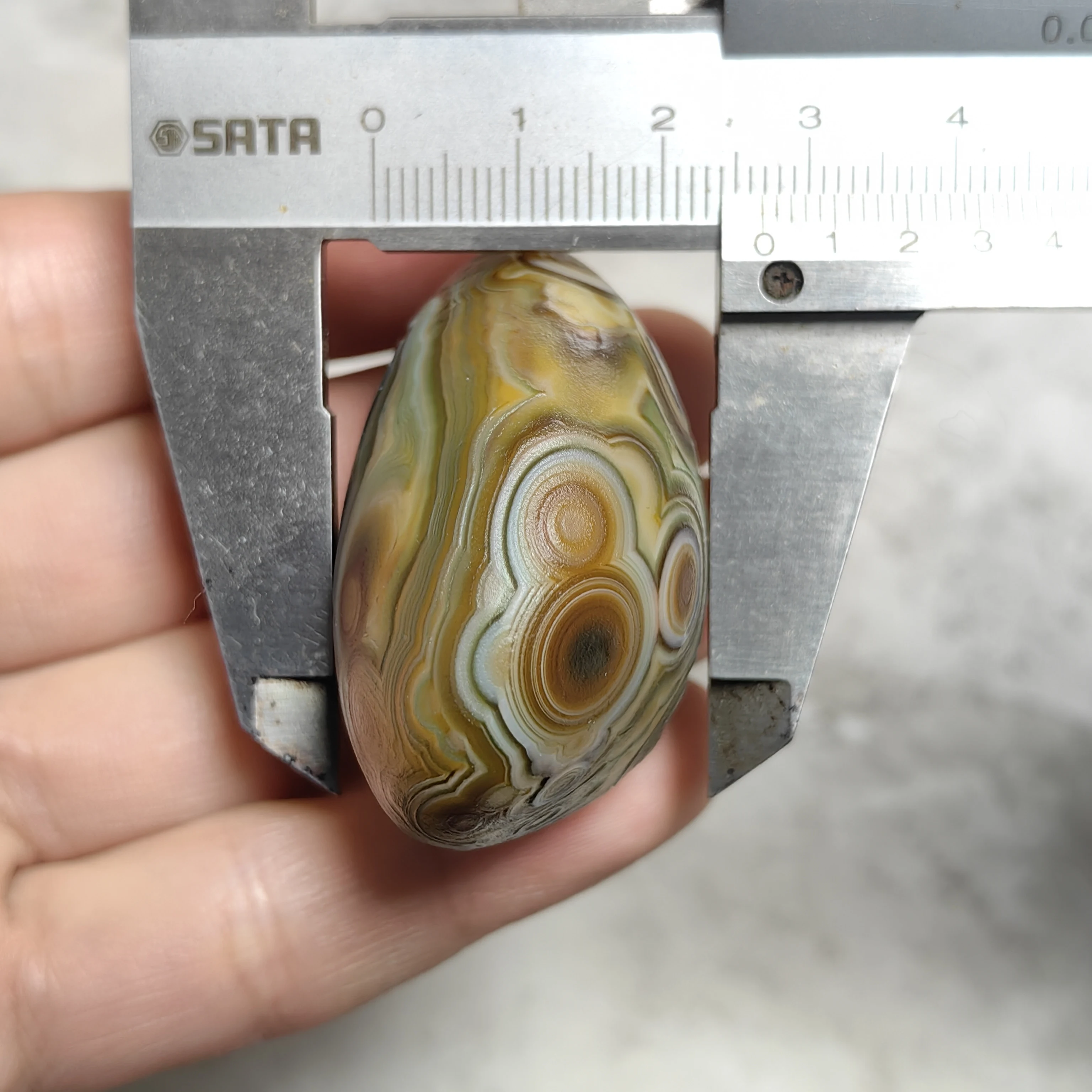 Natural Sardonyx Agate Alxa Gobi Eye Mineral Specimen Energy Crystal Chakra Reiki Healing Stone Garden Decor Gift - view 5