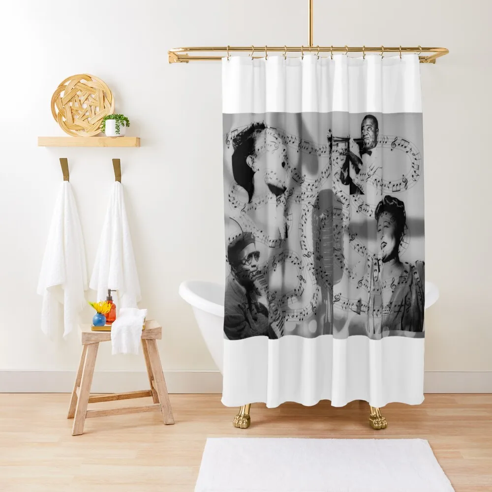 

Jazz Greats Shower Curtain Accessories For Shower And Services Anime Bathroom Bathroom Fabric Bathroom Box Curtain