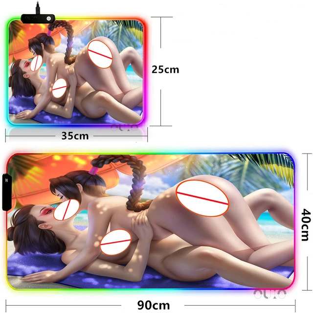 Avatar The Last Airbender Porn Ass - Avatar:The Last Airbender Sexy Naked Girl RGB Mouse Pad Big Tits Big Ass  LED Game Mousepad Backlight Desk Pad Gaming Accessories - AliExpress