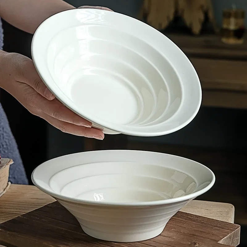 

Simple Retro Style Solid Color Ceramic Hat Creative Relief Household Tableware Salad Dessert Dessert Bowl