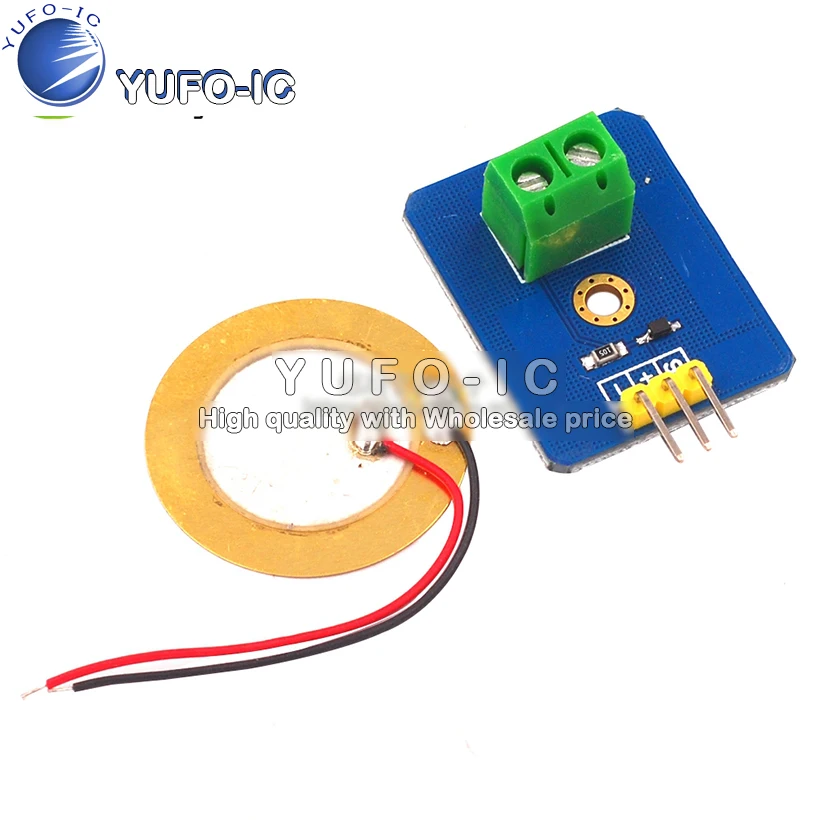 Analog Piezoelectric Ceramic Vibration Sensor Piezoelectric Electronic Building Block 1 Chip Module