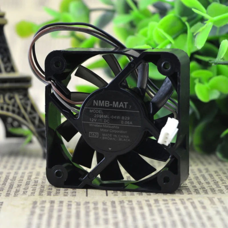 l 1PCS Mute Industrial Chassis Fan For NMB 2006ML-04W-B29 | 12V 0.06A 50×50×15mm 5CM