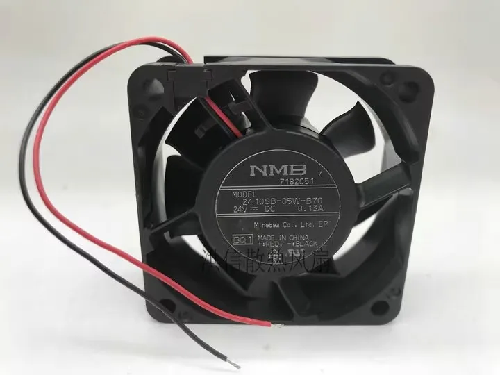 Free shipping original 6025 2410SB-05W-B70 DC24V 0.13A 2-wire inverter fan