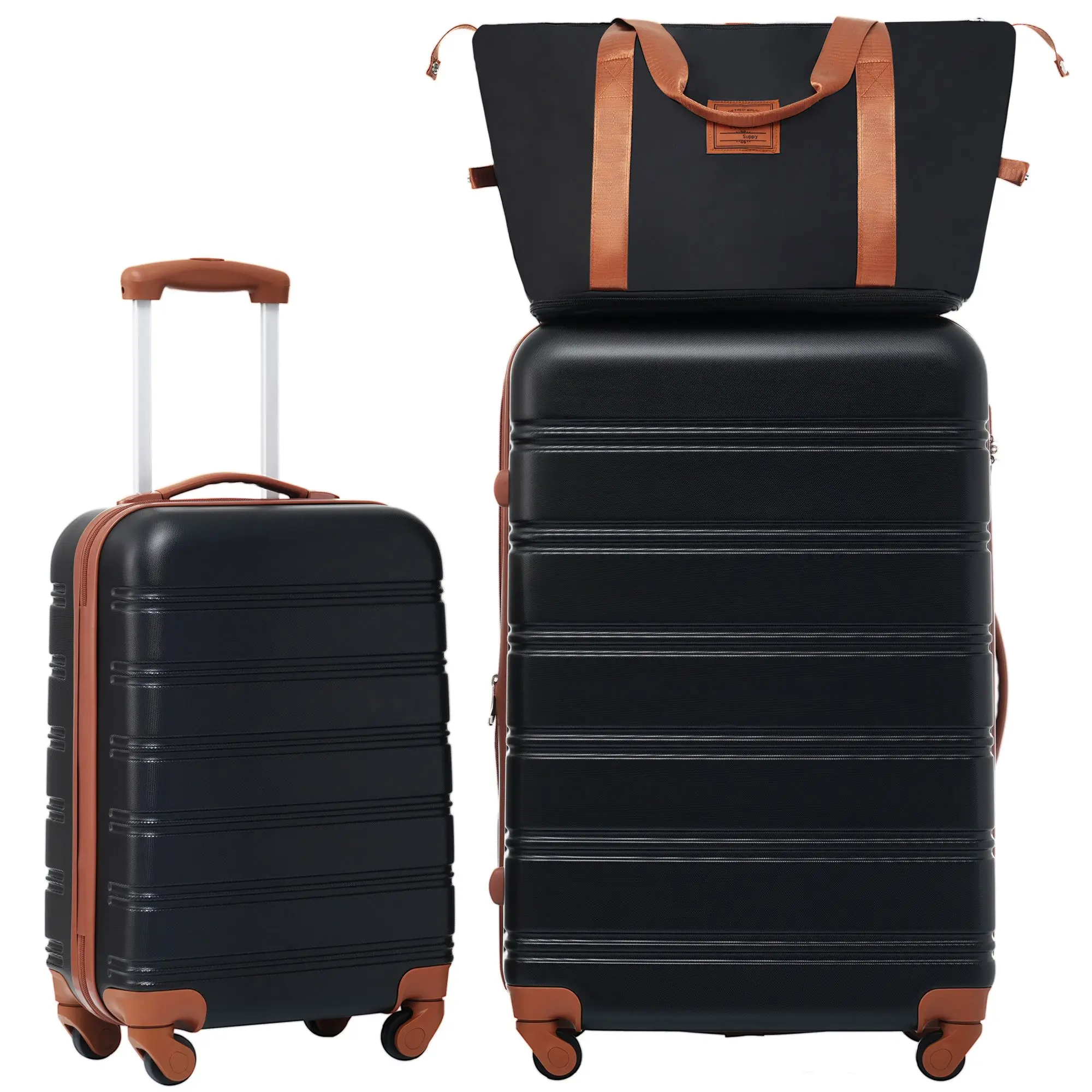 

Hardshell Luggage Sets 2Pcs + Bag Spinner Suitcase with TSA Lock Lightweight 20" + 28"