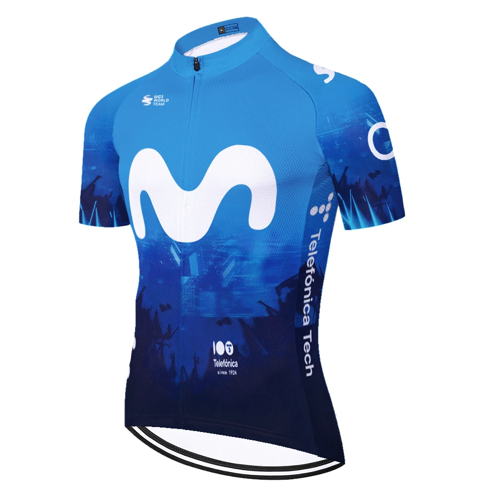 Camiseta de Ciclismo Masculina Movistar 2026, Jersey MTB, Ropa de Ciclismo, Maillot VTT Hombre, Ropa de Ciclismo para Hombre, Jersey Enduro, Equipación