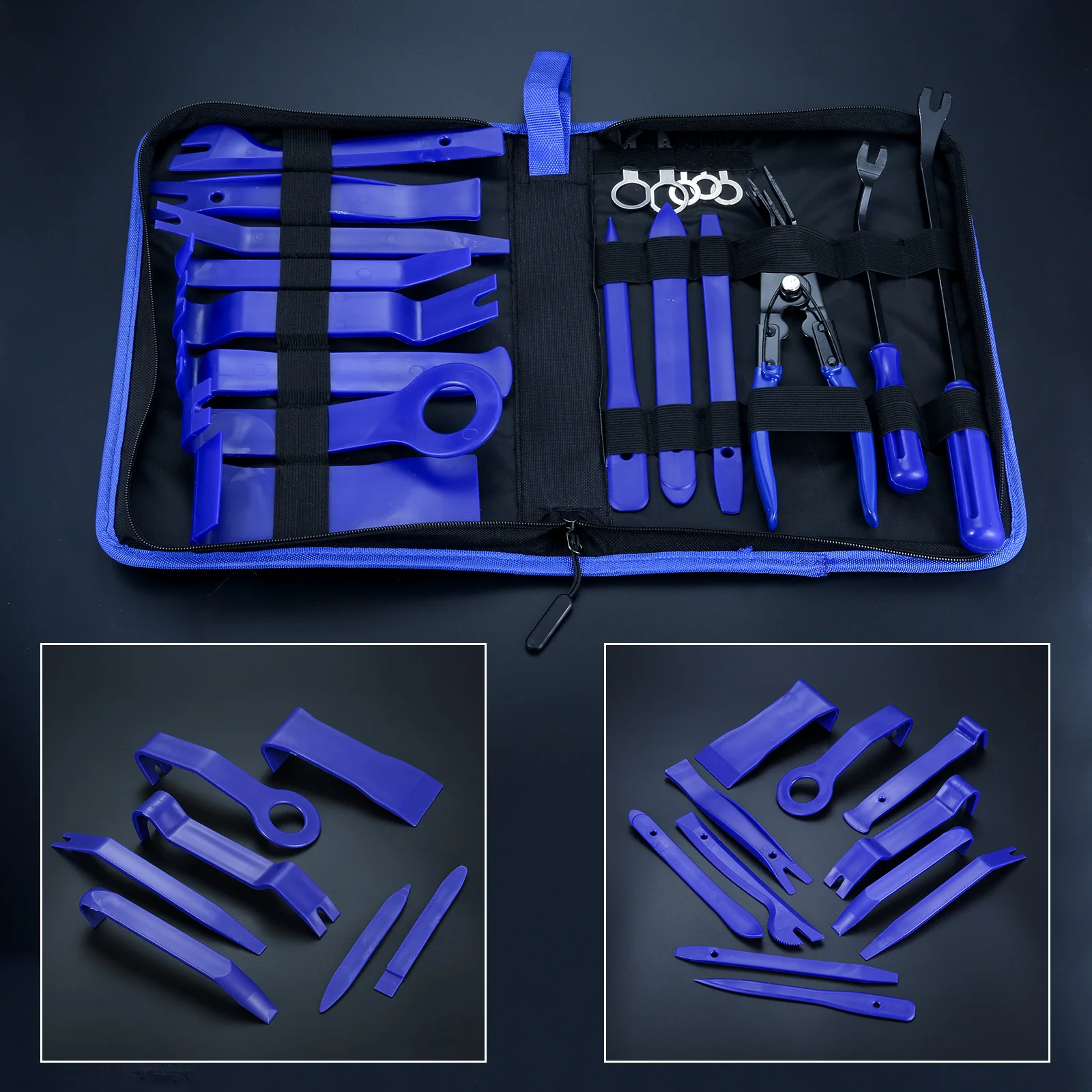 Auto Trim Removal Tool Car Door Panel Dash Audio Fastener Removal Tools Kit Automotive Pry Tools Kits Car Upholstery Repair Set