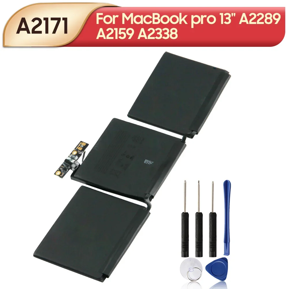 

11.41V 5103mAh A2171 Replacement Battery For MacBook pro 13" 2019 Year A2289 A2159 A2338 with Tools