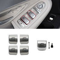 Car Power Window Switch Button Cover Cap Konb Replacement For Mercedes Benz C GLC Class W205 W253 C180 C200 C250 GLC260 GLC300