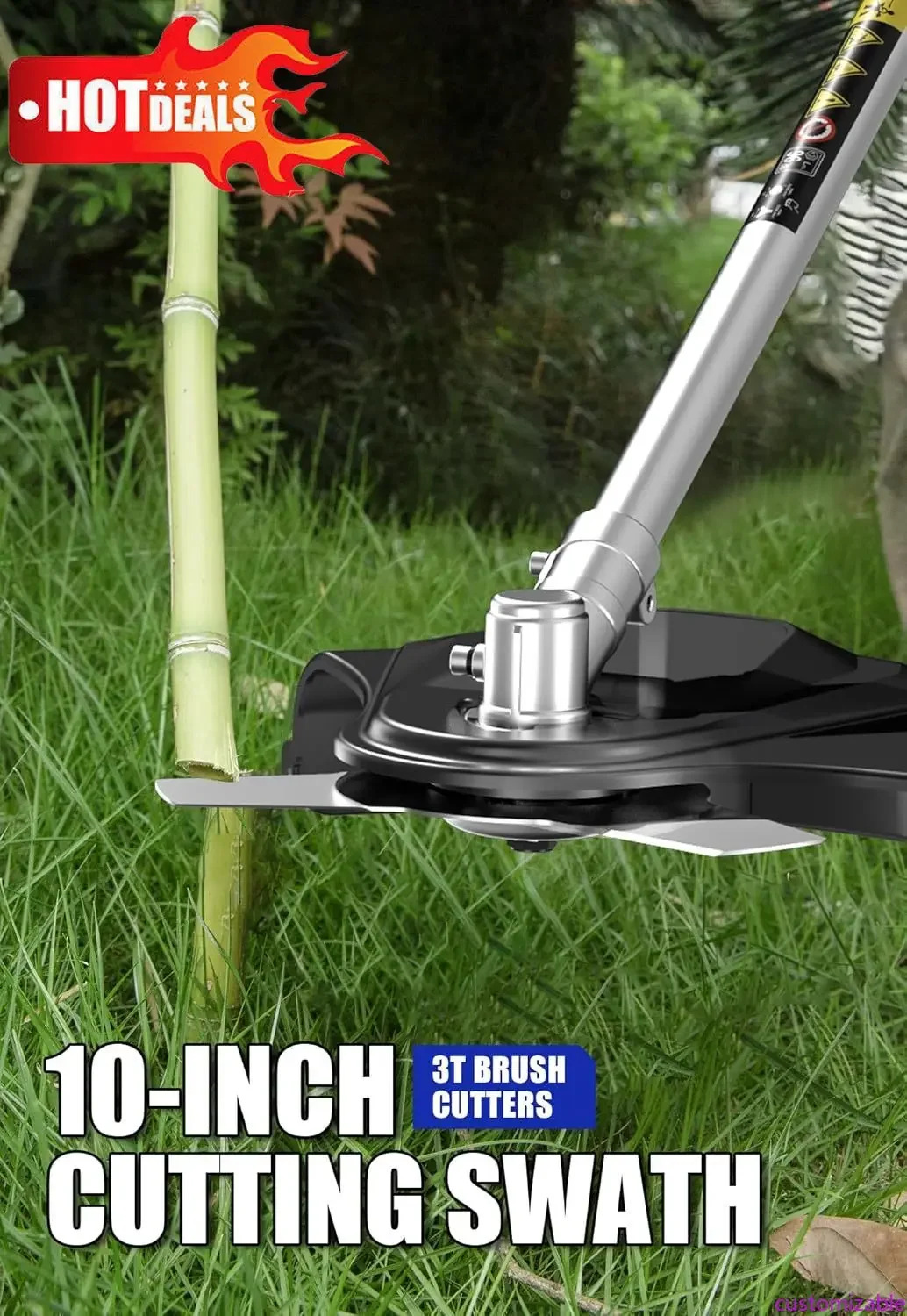 

Customizable Cordless Weed Wacker, String Trimmer/Edger, Pole Saw, Hedge Trimmer And Brush Cutter Blade
