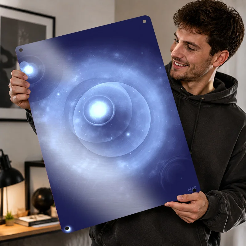 Mercury Printed Posters Customized Metal Sign Premium Deep Universe Graphic Wall Art Ideal For Classroom Hallway And Explorers