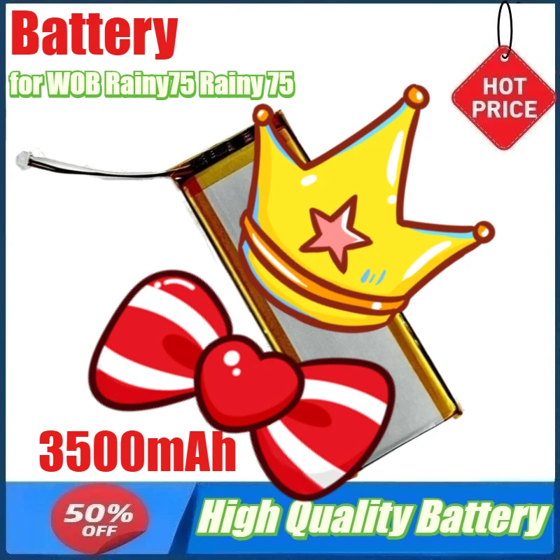 

3500mAh Capacity Battery for WOB Rainy75 Rainy 75 Wireless Keyboard Battery