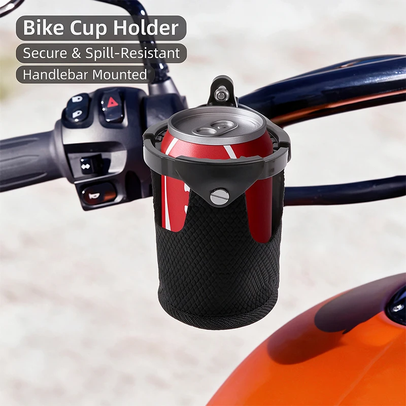 360° Swivel Motorcycle Cup Holder Large Capacity for 7/8
