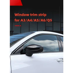 Black Samurai Trim Modified Appearance Upgrade Stainless Steel Window Trim for Audi A3/A4/A5/A6/Q5