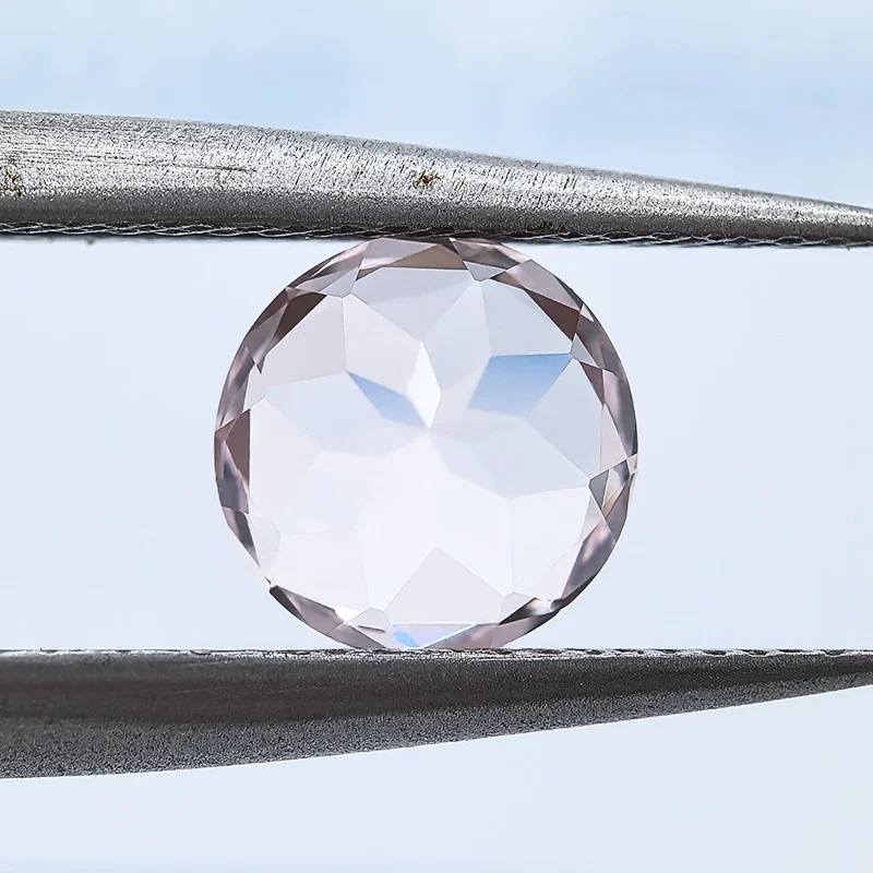 Top Lab Grown Sapphire Morgan Pink Round Cut VVS1 Charms Gemstone for DIY Jewelry Making Materials Selectable AGL Certificate