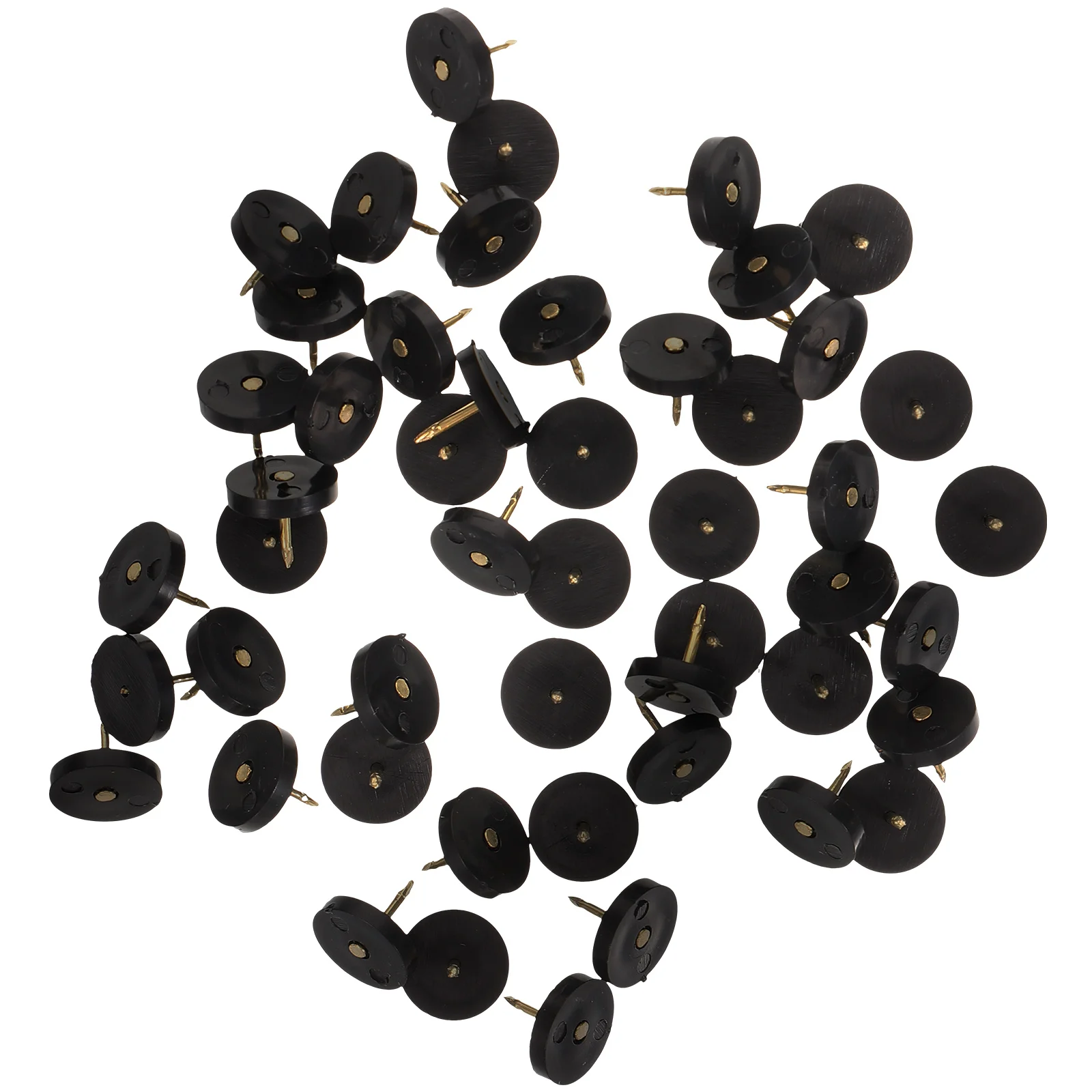 

50pcs Plastic Lapel Pin Safety Backs For Brooch Badge Tie Tack Replacement Flat Round Pin Backs Clutch Compact Design Diy