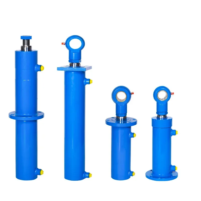 Large and small 5T hydraulic cylinder tie rod telescopic piston single and double acting cylinder