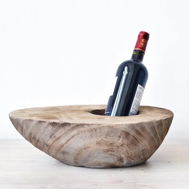 

Creative Wooden Wine Rack Ornament, Modern Nordic Cabinet,Decorative Home Wine Glass Holder, Stylish Storage Display