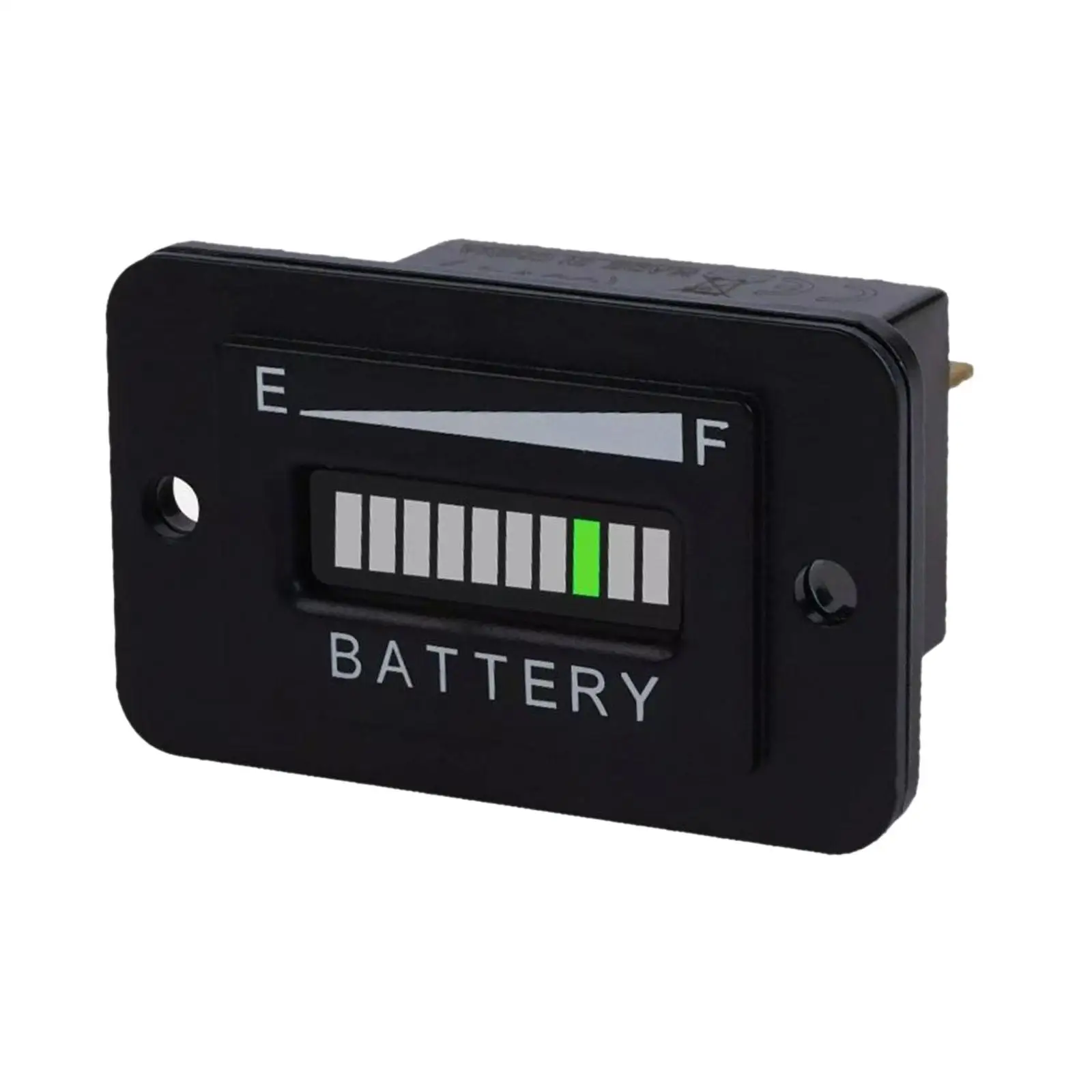 Battery Fuel Gauge Meter 12V-24V Battery Monitor LED Battery Level Indicator for RV Stacking Machine Trailer Forklift Vehicles