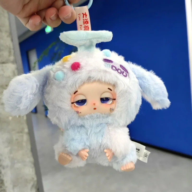 ﻿ 2025 New Babythree Trapped Bag Lucky Delivery Plush Blind Box Cute Doll Trendy Play Ornament Bag Pendant Keychain Girl Gift