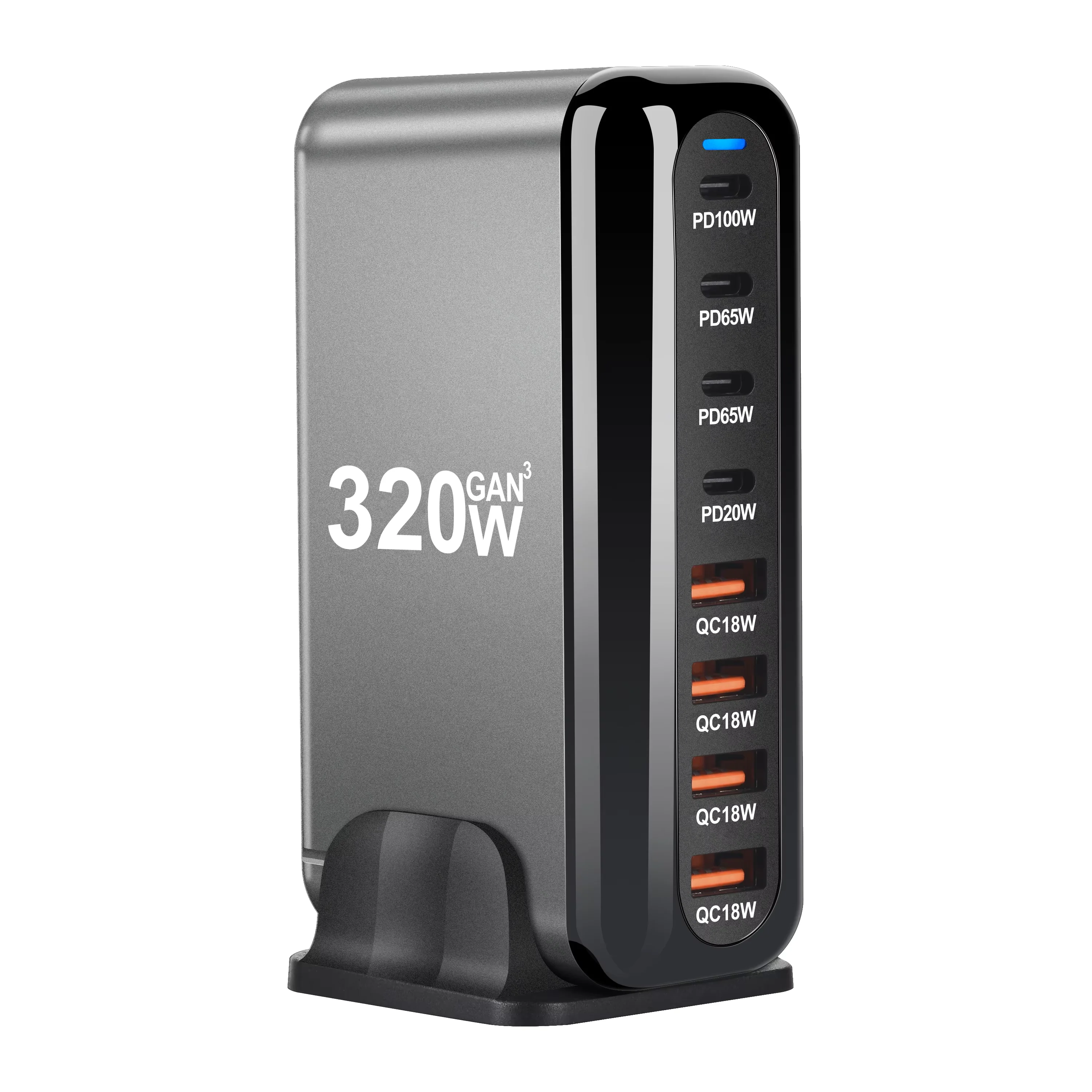 

Распродажа: Настольное зарядное устройство GaN USB-C 320 Вт с 8 портами, быстрая зарядка USB Type-C PD, быстрая зарядка 3.0, мобильное зарядное устройство USB Type-C