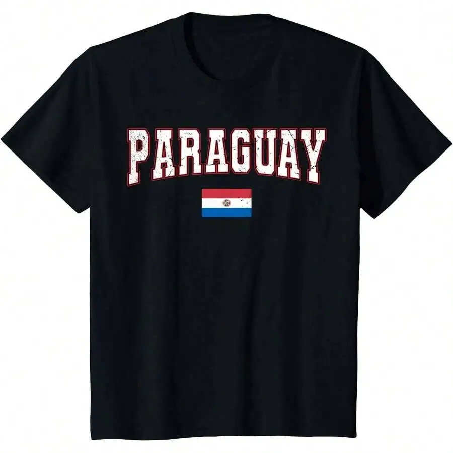 Paraguay National Pride Flag Shirt Paraguayan Men Women Kids T-Shirt 100% Cotton Trendy Y2K Short-Sleeve Tee – Soft,