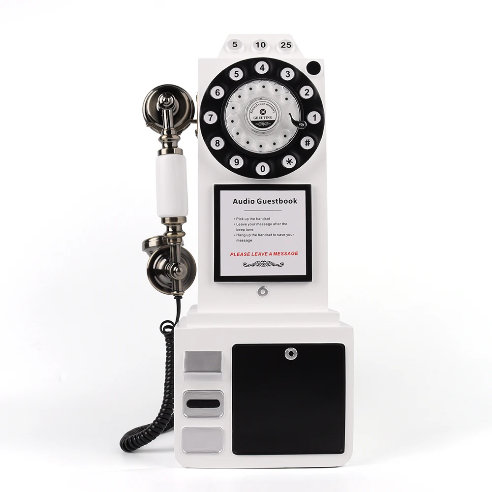 Audio Guestbook Phone, Standing Phone Booth, Wedding Recording Phone, Audio Message Phone Booth, Retro Luxury Guest Phone