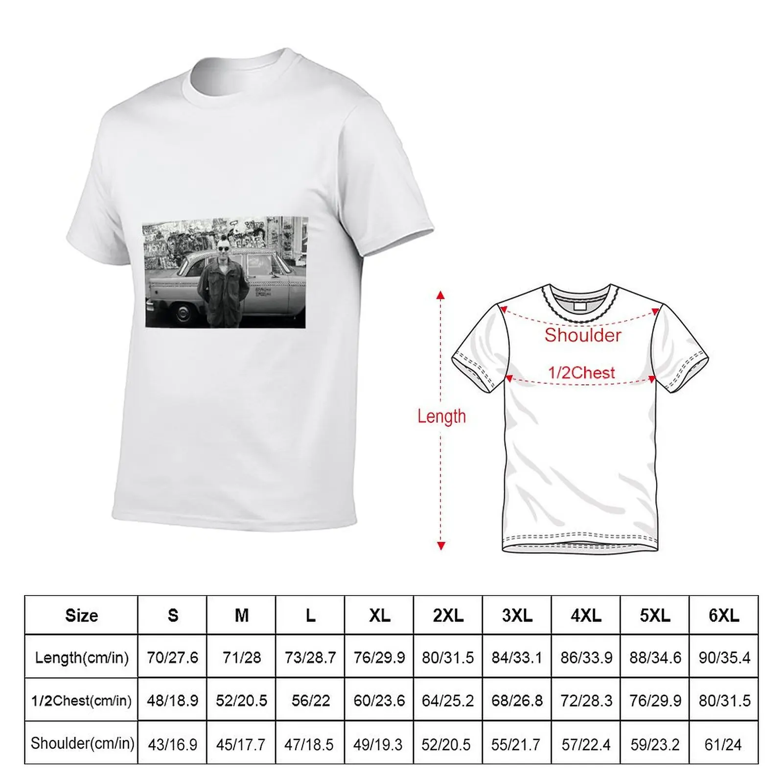 During the filming of Taxi Driver 1976 T-Shirt Basic Solid Tee for Daily Use