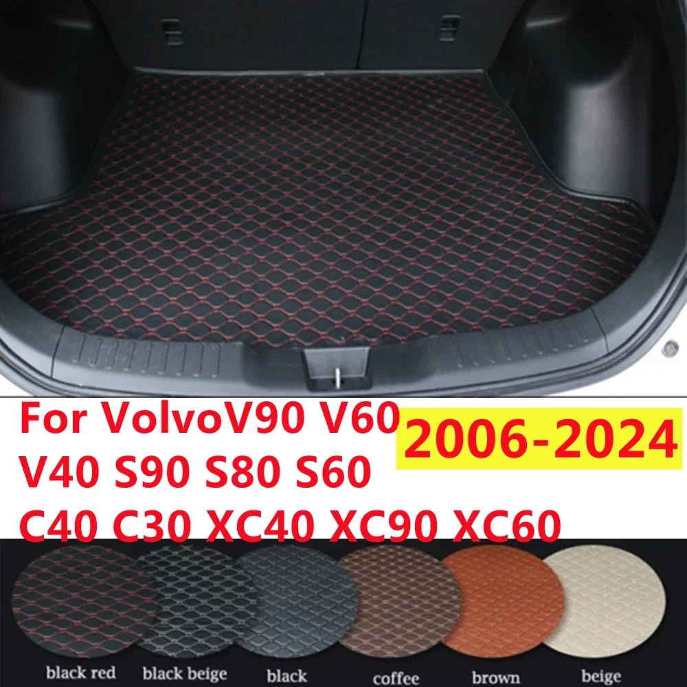 Waterproof Car Trunk Mat AUTO Tail Boot Tray Liner Cargo Carpet Pad Fit For VOLVO XC60 XC90 XC40 S60 S90 V40 V60 V90