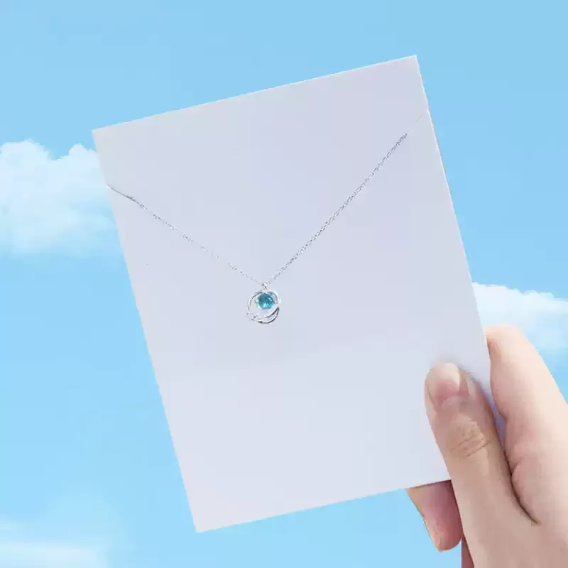 

STYSHE S925 sterling silver Saturn does not fade decorative necklace women's light luxury niche clavicle chain literary temperam