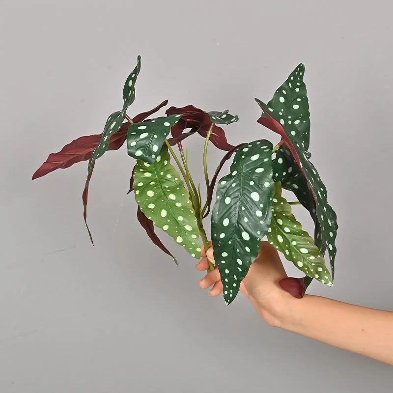 

Artificial Green Plant Small Potted Hibiscus Leaf Indoor Outdoor Gardening Living Room Desktop Wall Home Decor