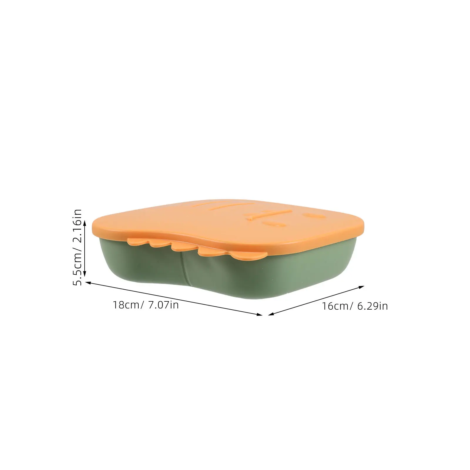 Cute Cartoon Divided Plate for with Strong Suction Base Unbreakable Reusable Compartment Dinnerware Set for Preschool