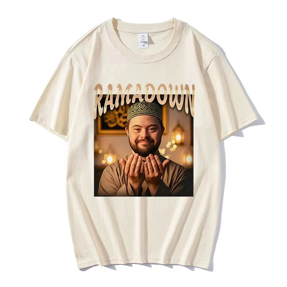RAMADAWN MEME Lustige Grafik-T-Shirts für Herren und Damen, Übergröße, lässig, kurzärmelig, Rundhalsausschnitt, Baumwoll-T-Shirt, Unisex, modische Streetwear – Detail 6