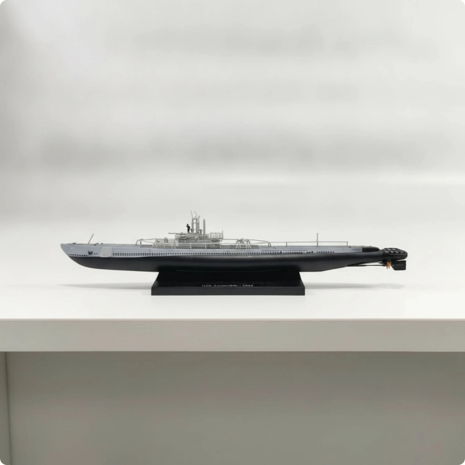 Undersea Vessel Model with Display Base Style Tabletop Undersea Vessel Model Miniature Premium for Collectors, Shelf, Desk view 3